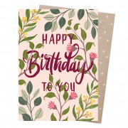 Greeting Card | Birthday Blossoms
